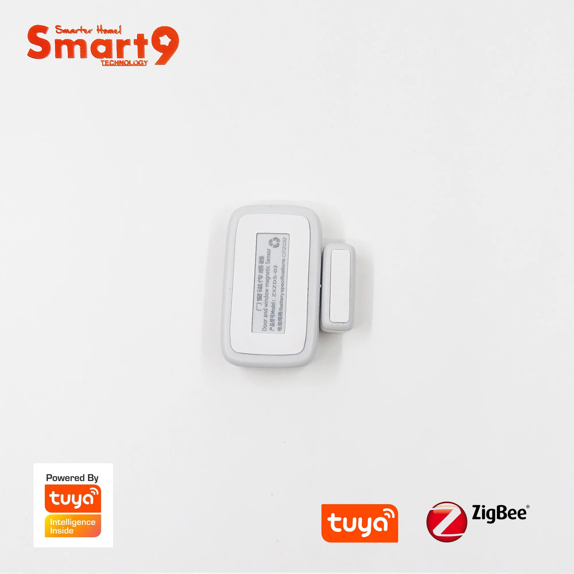 Датчик Контакта для окон и дверей Smart9 ZigBee работает с TuYa Hub дистанционным