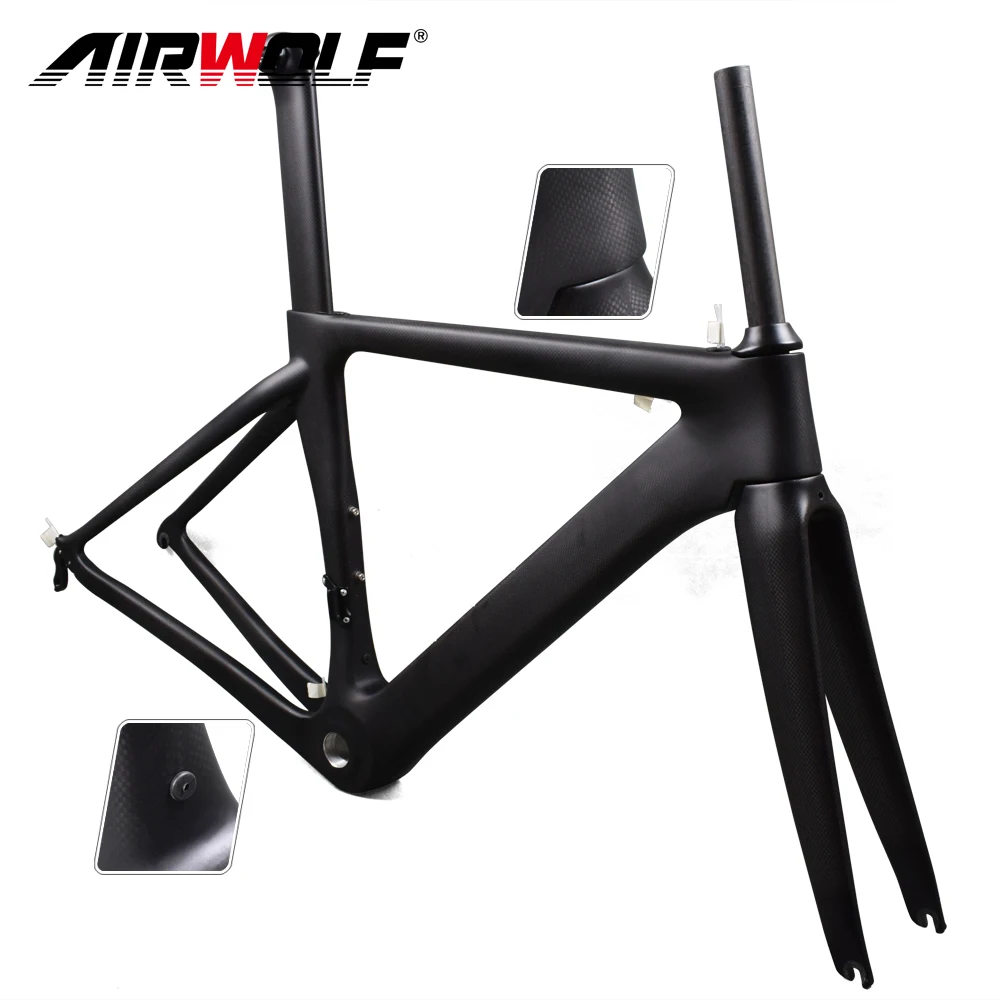Новый Airwolf карбоновая рама для гоночного велосипеда BSA 3K матовая/глянцевая