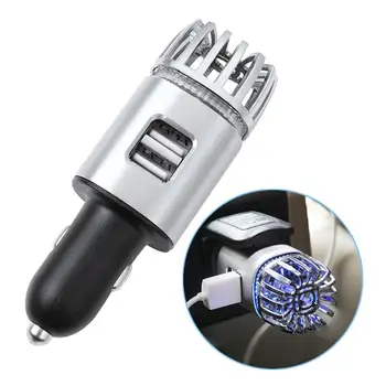 

Multi-function Car Air Purifier Ionizer High-quality Car Electrical Appliances with 2.1A Dual USB Charger Smoke Odor Eliminator