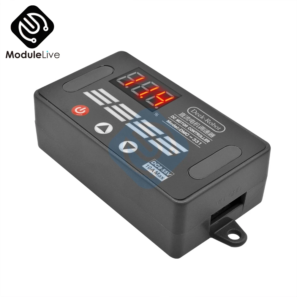 DMC-331 DC8V-55V 10A DC pwm контроллер скорости двигателя светодиодный цифровой дисплей Переключатель ускорения замедления регулятор скорости