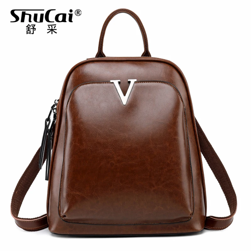 

Women Vintage Backpack Female High Quality Leather Book School Bags For Teenage Girls Travel Back pack Rucksacks Mochilas 2020
