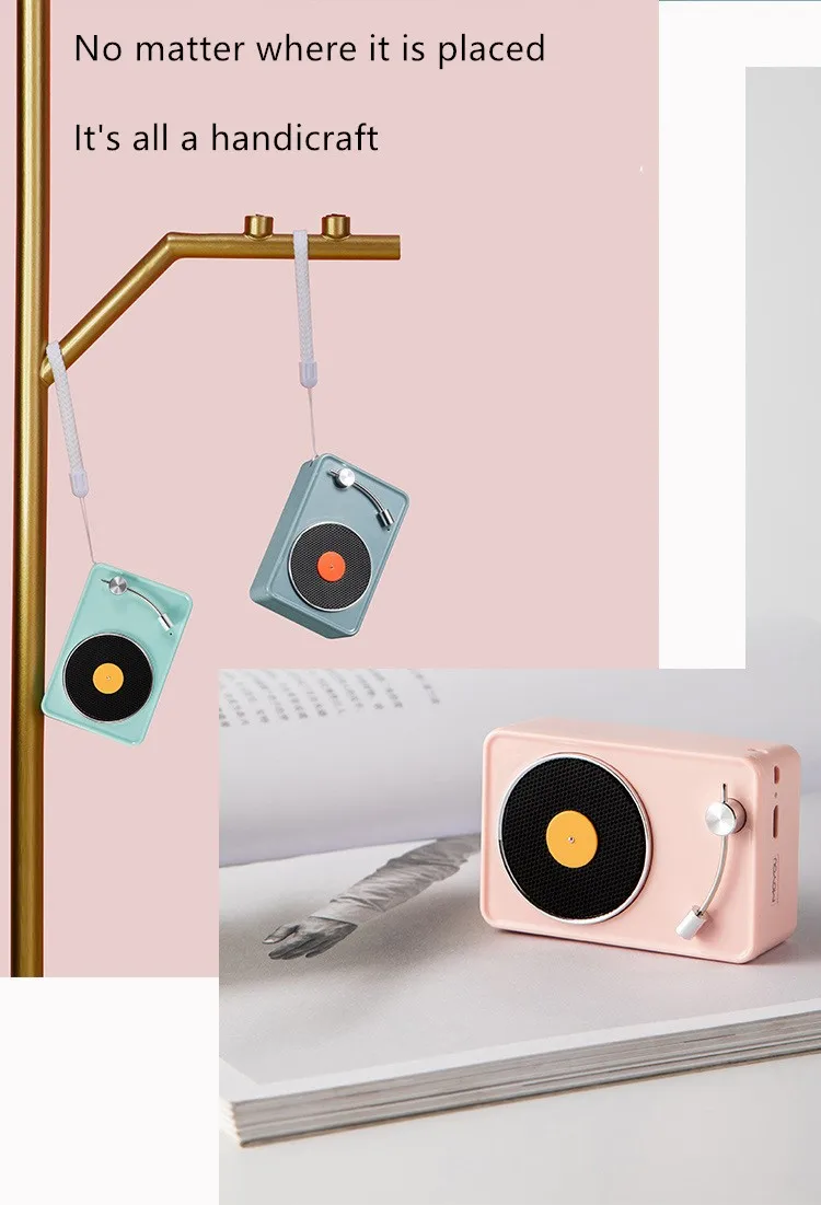 Стильный Bluetooth динамик для мобильного телефона, инновационный радио, ретро портативный мини беспроводной Bluetooth динамик, громкий динамик, динамик s