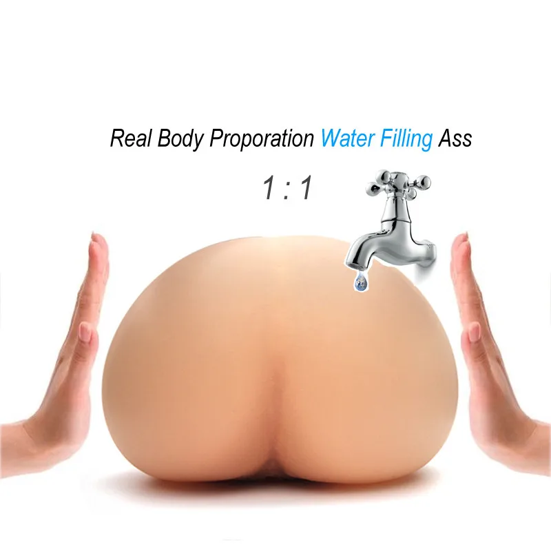 

2019 New Fresh Water Injected Air Inflation Artificial Vagina Real Pussy Pocket Male Masturbator For Man Male Sex Toys For Men