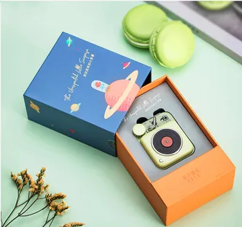 

Maoking Atomic Record Player B612 champaign green Bluetooth Wireless Speaker FM Radio Mini Metal Music Player gift for girl