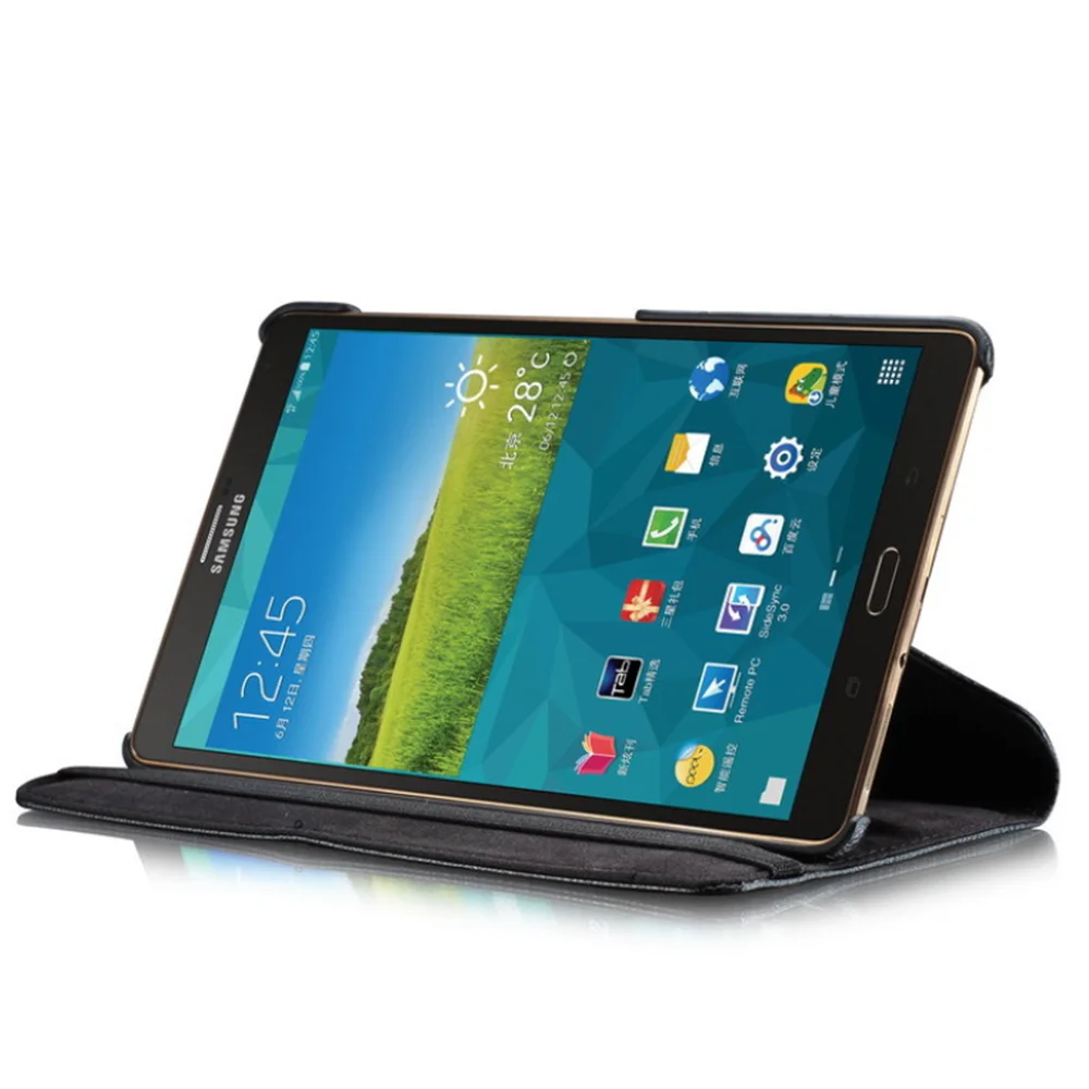 Capa de Couro de Luxo para Tablet Capa Inteligente para Samsung Galaxy Tab s 8.4 Livro Capa de Couro com Suporte sm T700 T705