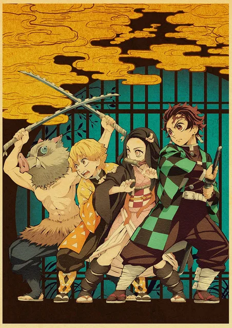 Demon-Slayer-Kimetsu-no-Yaiba-Tanjirou-Nezuko-Anime-Poster-Kraft-Paper-Vintage-Posters-Home-Room-Art.jpg_.webp_640x640 (12)
