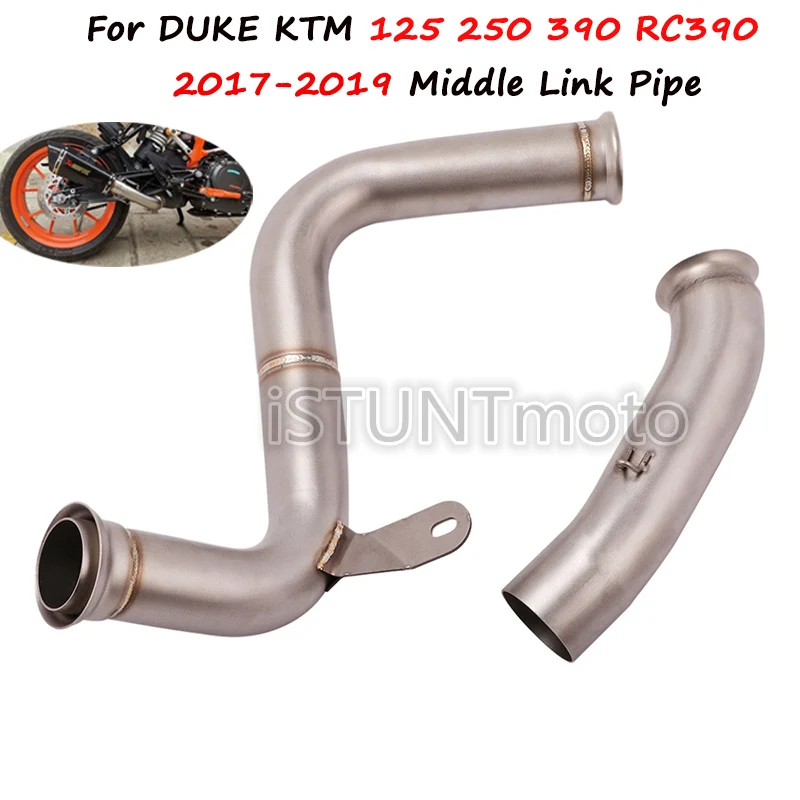 Слипоны для KTM 125 250 390 DUKE 125 250 390 RC390 мотоциклетные выхлопные трубы модифицированное соединение средняя Соединительная труба