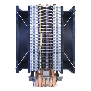 Enfriador de CPU 2011 X79 X99, 2, 4 y 6 tubos de calor, silencioso, 4 pines, PWM, ventilador de refrigeración de CPU LGA 775, 1200, 1155, 1356, 1366, AMD3, AM4, placa base 4