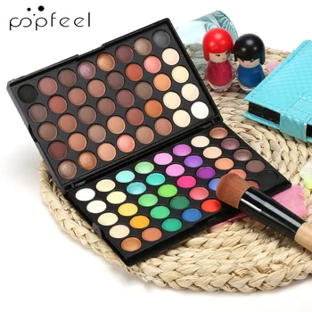 

Popfeel Eyes Makeup 80 Colors Eyeshadow Palette Natural Make up Waterproof Light Shimmer Eye Shadow Matte Cosmetics Shadows Kit