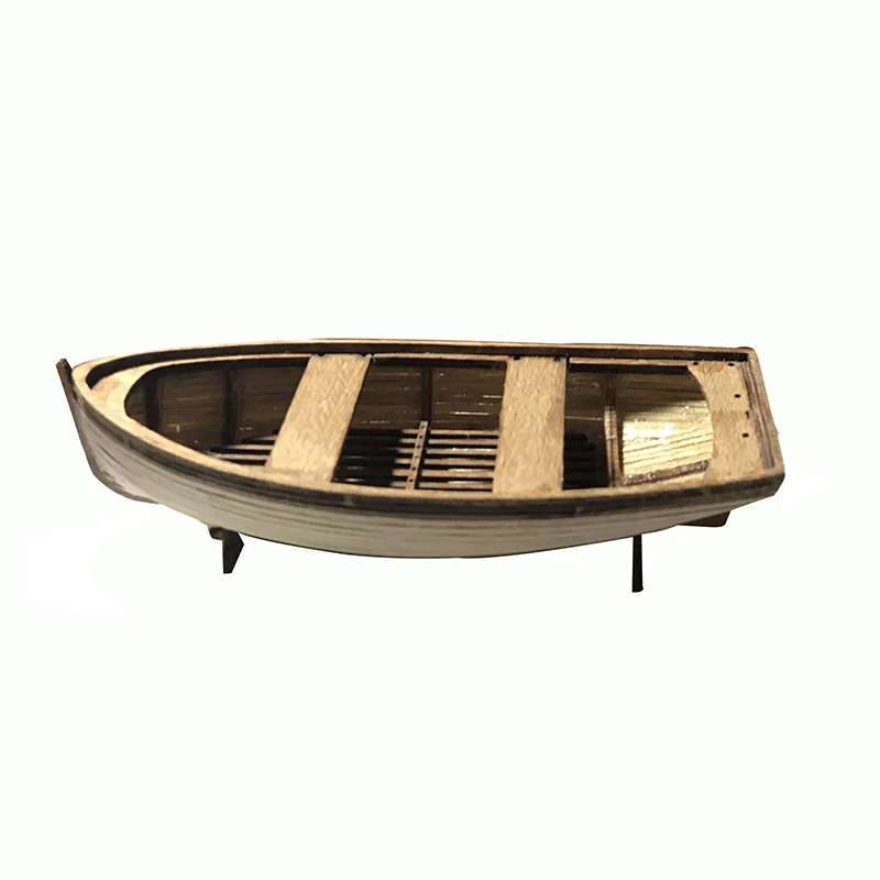 1/24 Life Raft Small Wooden Boat Model 