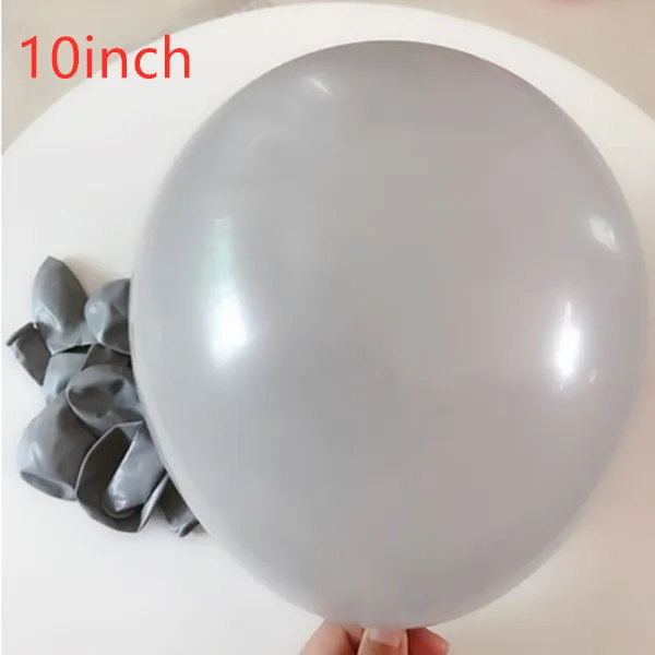 as picture 20pcs 5/10/12inch gray ink blue matte macaron 24 inch transparent BoBo balloon wedding decoration birthday party supplies - Цвет: as picture