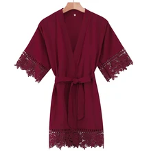 Цветочные халаты для девочек, цветочное кружево из вискозы, халаты для невесты, детское кимоно, вечерние халаты, банные халаты для подружки невесты, сексуальные ночные рубашки