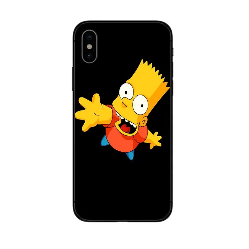 GYKZ смешной Homer J. Simpson Черный силиконовый чехол для телефона для iPhone 7 11 Pro XS MAX XR X 8 6 6s Plus 5 мультяшная Мягкая матовая задняя крышка - Цвет: Style 10