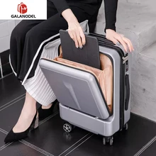 2" креативный чемодан на колёсиках, чемодан на колесиках, мужская сумка на колесиках, Женская дорожная сумка на колесиках, 20 дюймов, багаж для каюты с сумкой для ноутбука