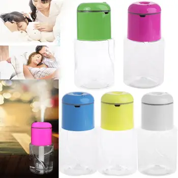 

Ultrasonic Mist Make Air Humidifier Bottle Caps LED Light Aroma Diffuser Fogger