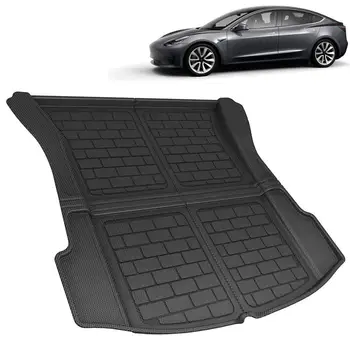

For Boot Liner For Tesla Model 3 Rubber Boot Mat Non-Slip Tray Mat Custom Fit Car Boot Mat Cover Liner Cargo Tray Trunk Floor