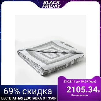 

Cotton blanket "Greece" 170x210 cm, color light gray