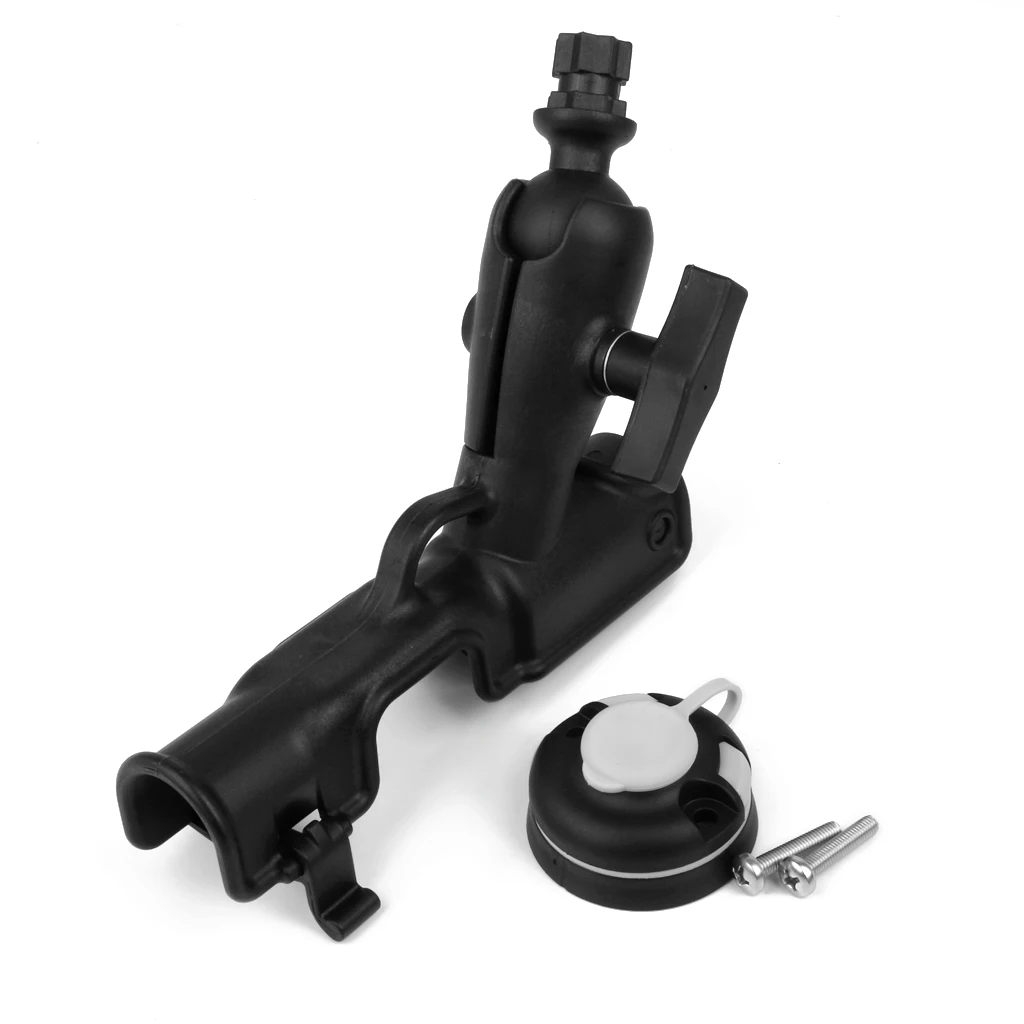 Adjustable Side  Boat Kayak Fishing Pole Rod Holder Bracket Black