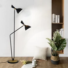 Торшер для гостиной, спальни, современный скандинавский светильник с двойной головкой, настольная лампа для учебы