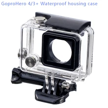 Go pro hero4/3+ Водонепроницаемый защитный чехол для Gopro4/3+ с длинным винтом Монтажная база пряжка