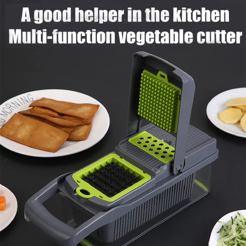 Kitchen Chopping Artifact Multifunctional Vegetable Cutter Slicer Foldable  Grater Slicer Food Chopper Fruit French Fries Cutter - AliExpress