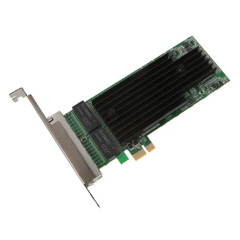 4-Порты и разъёмы RJ45 Gigabit Ethernet PCI Express X14 серверный адаптер Сетевая карта Intel82575-T4 чип