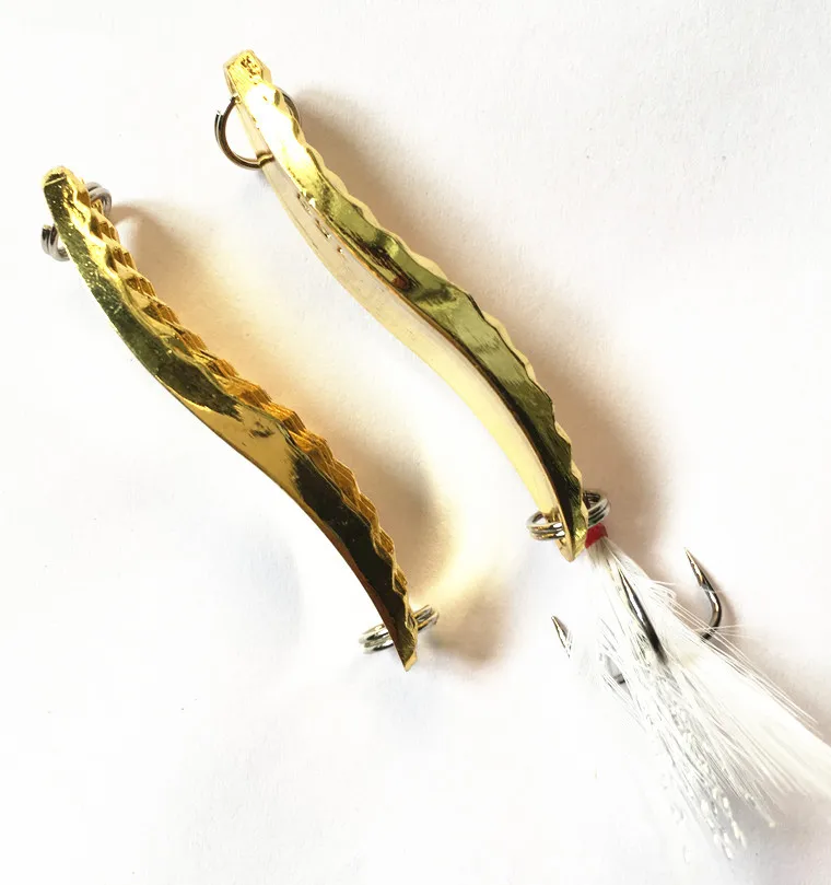 

10g15g Fishhook Diamond Edition Spoon-Shaped Sequin Lure Sequin Metal Bait Iron Plate Bait