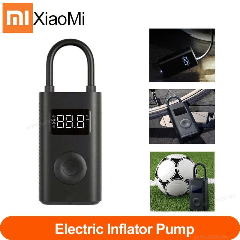 Оригинальный электрический воздушный насос Xiaomi Mijia перезаряжаемый 150psi цифровой