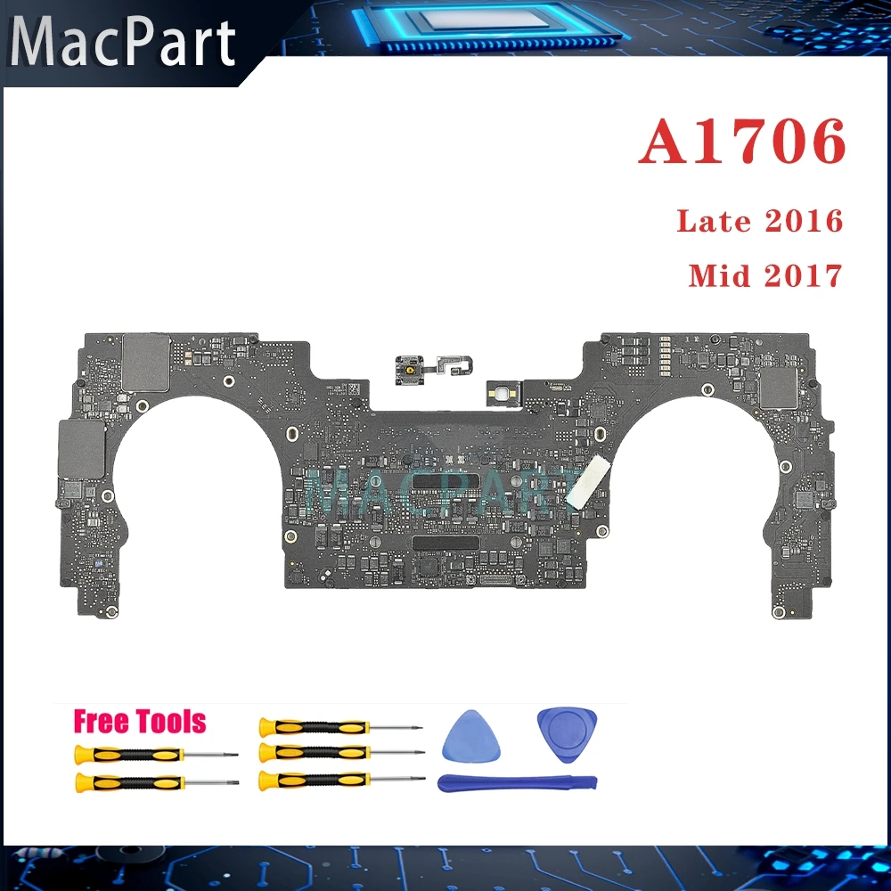 US $650.72 Original Tested A1706 Motherboard 82000923A for MacBook Pro Retina 13 Logic Board Core i5 8GB 2016 2017 With Power Button