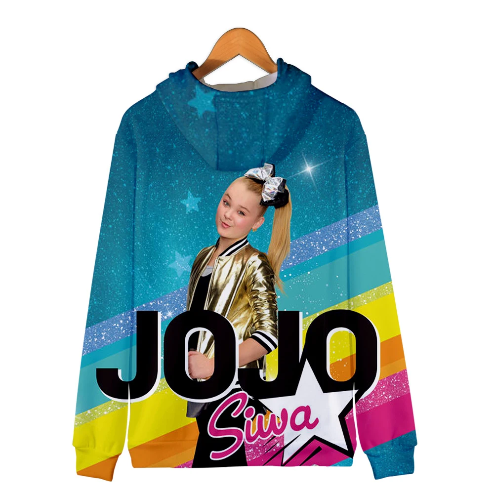 Новинка, толстовка на молнии JOJO SIWA, повседневные толстовки с капюшоном, новая модная крутая осенняя и весенняя Толстовка Highstreet