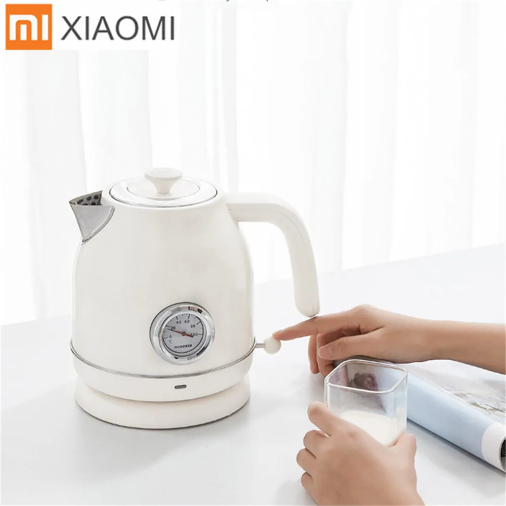 Xiaomi Mijia OCOOKER CS-SH01 Электрический чайник из нержавеющей стали 1.7л чайник для воды с часами термометр дисплей