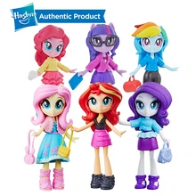 Hasbro My Little Pony мой маленький модная одежда для девочек с принтами "Отряд Эпплджек Сумерки 3-дюймовый мини куклы 4 модная одежда для девочек кукла Squad смешивать стили