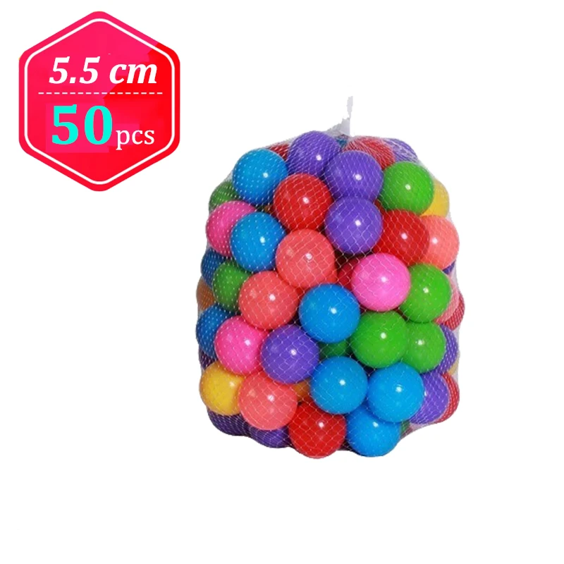 Plastic Balls Balls For Dry Pool Funny Kid Swim Pit Toy Dry Pool Wave Game Eco-Friendly Colorful Soft Ocean Sphere - Цвет: Multicolor 50 Balls