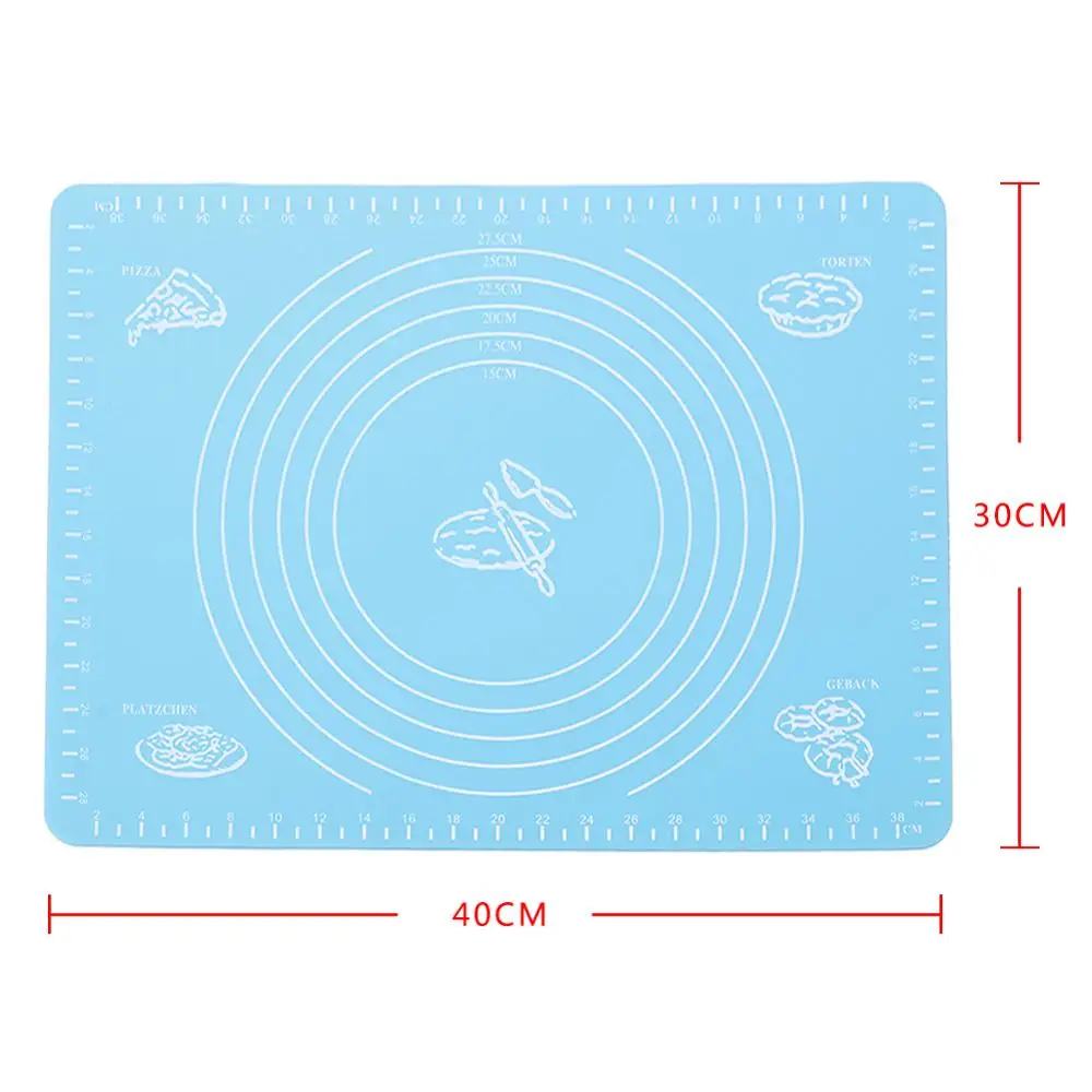 Силиконовая Большая пластина прокатки стол коврик утолщение выпечки теста лапши коврик - Цвет: 05
