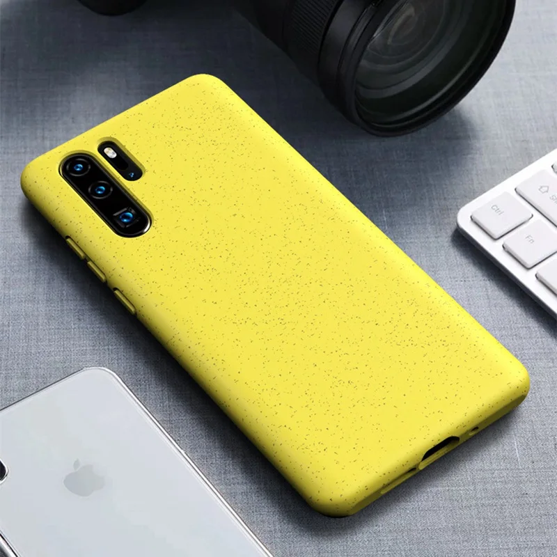 US $310.00 200pcs Wheat Straw Phone Case For Huawei P30 Pro P30 Lite P30pro Soft Silicone Shockproof AllInclusive Protection Phone Cover
