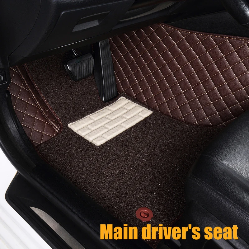 Coffee1 Пользовательские автомобильные коврики для Toyota Corolla Camry Rav4 Auris Prius Yalis Avensis Alphard 4Runner Hilux Highlander Sequoia коврик - Название цвета: Coffee1