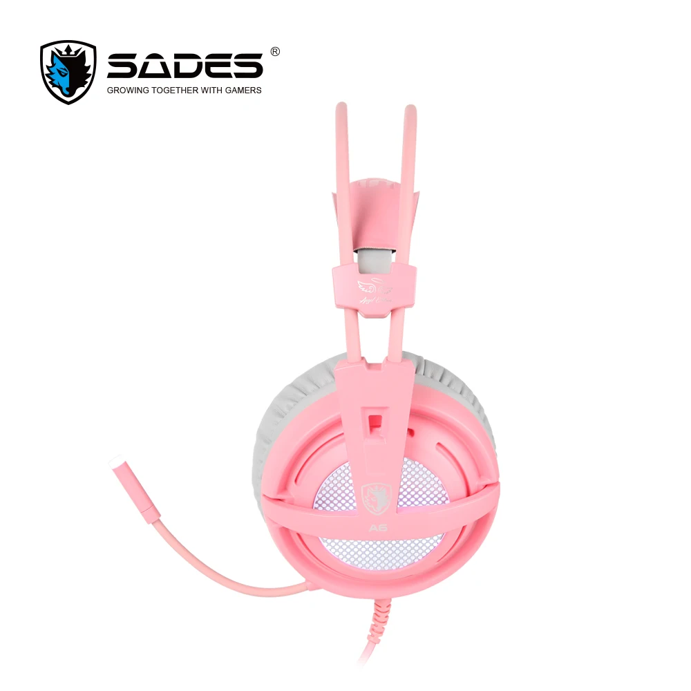 SADES A6 Игровые наушники игровая гарнитура USB Virtual 7,1 объемный звуковой микрофонный Голосовое управление для рабочего стола