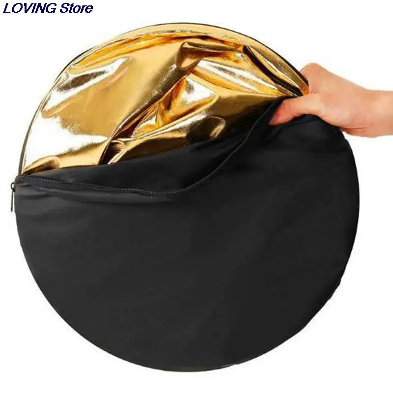 2in1 Gold and Silver Collapsible Light Reflector 24"/60cm With Stirage Bag For Photography photography reflector