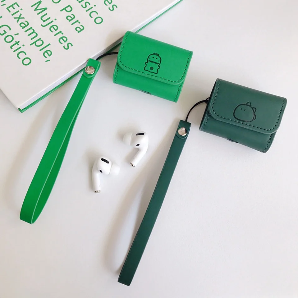 Чехол для наушников для Airpods Pro, кожаный чехол, роскошный красный чехол для наушников с Bluetooth для Apple AirPod Air Pods Pro 3, чехол, милый чехол