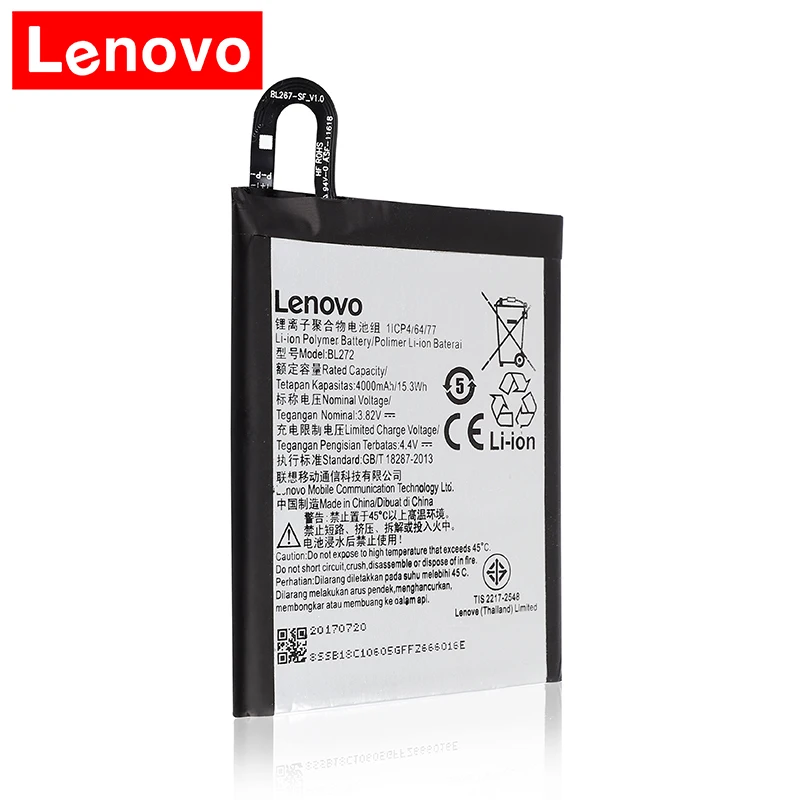 4000 мАч BL272 для lenovo Vibe K6 power для lenovo K33A42 Замена батареи для lenovo Vibe K6 K33A42