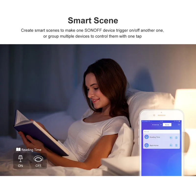 Sonoff T2 ЕС умный Wifi настенный сенсорный светильник-переключатель 1 комплект 2 банды WiFi/433 RF/APP пульт дистанционного управления Умный дом работа с Alexa