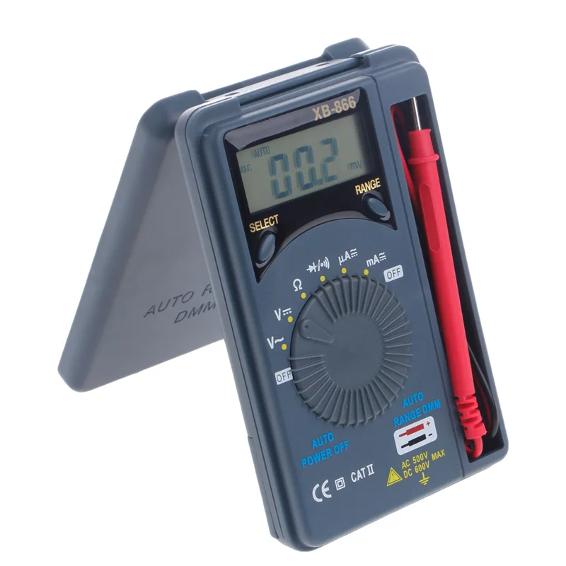 LCD Mini Auto Range AC/DC Pocket Digital Multimeter Voltmeter Tester Tool GR 