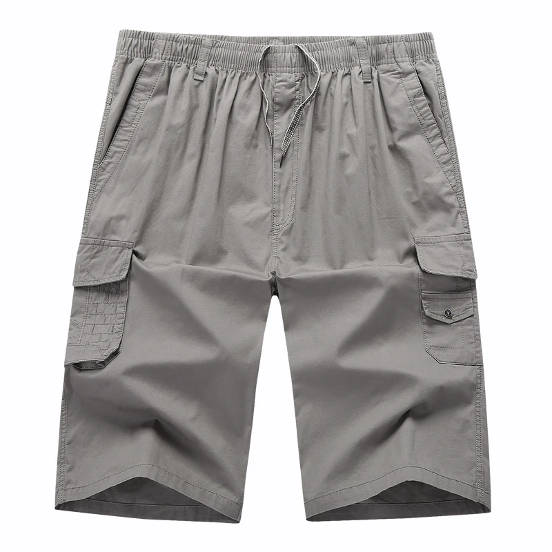 Men's Cargo Trousers Solid Men Pants Military with Many Pockets Pants for Men Cotton Calf-Length Pants Flat Elastic Waist XL-5xl Men's Cargo Trousers Solid Men Pants Military with Many Pockets Pants for Men Cotton Calf-Length Pants Flat Elastic Waist XL-5xl