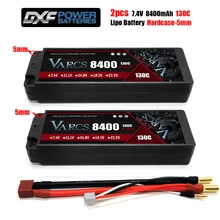 

2PCS VARCS Battery 2S Lipo 7.4V 5400mah 6500mAh 7000mah 8400mah 140C 120C140C 130C HardCase for RC1/8 /10 Car Buggy Truck Boats