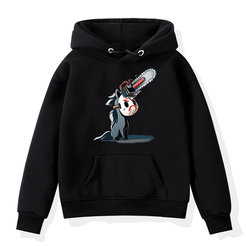 Hoodies 7 Милая толстовка с капюшоном для маленьких девочек с принтом единорога; зимняя одежда для мальчиков; Детские свитшоты; модная повседневная спортивная одежда; детские толстовки с капюшоном - Цвет: Hoodies 7