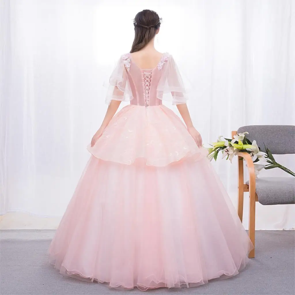 Бальные платья с аппликацией из бисера vestidos de 15 anos со складками многоуровневый органза платья для выпускного вечера