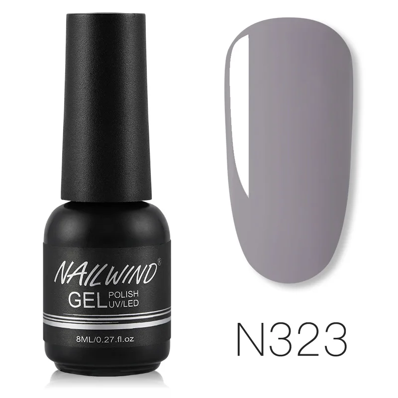 RE11-N323 NAILWIND Hybird Лак чистый Цвет Гель-лак набор все для маникюра УФ светодиодный Полупостоянный замачивающийся художественный Гель-лак для ногтей 8 мл - Цвет: RE11-N323