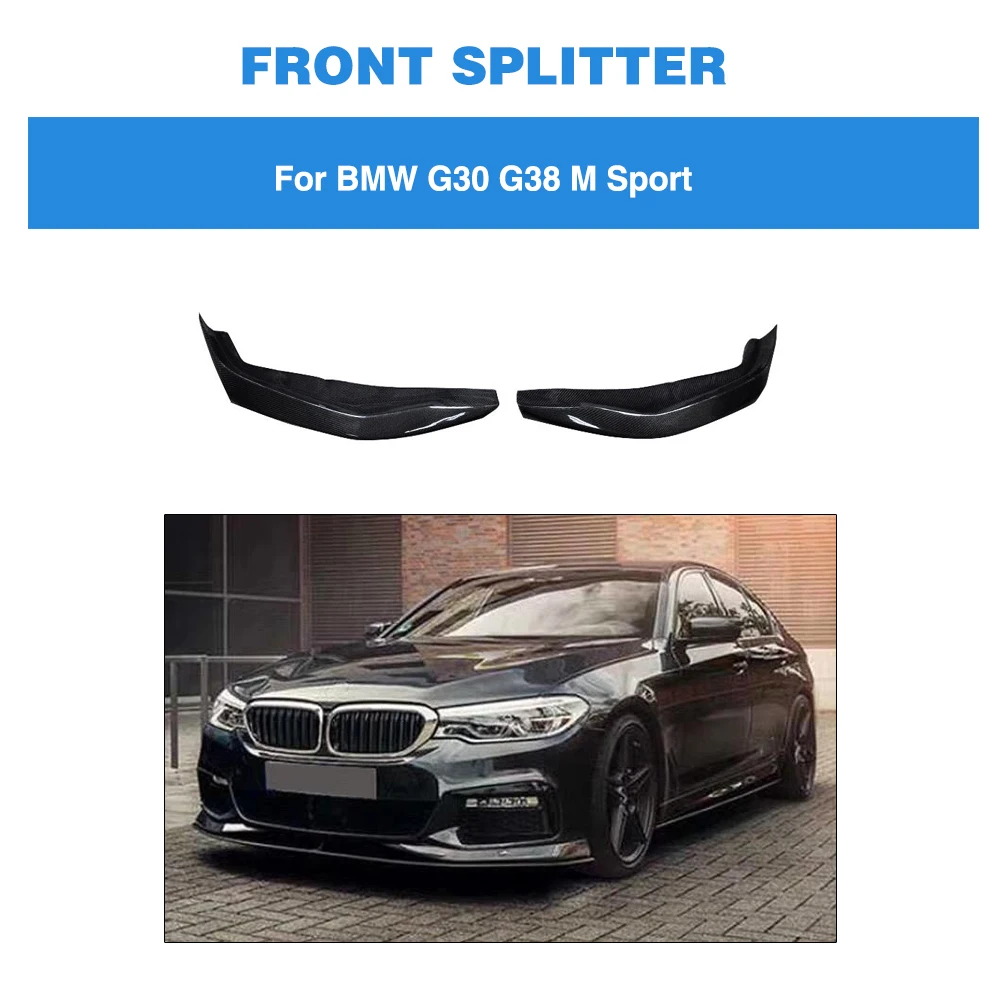 

Front Bumper Splitterss For BMW 5 Series G30 G31 M Sport 2017 - 2020 Front Splitters Carbon Fiber