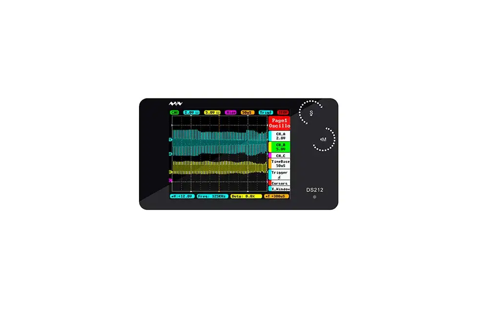 Мини DS211 DS212 1 МГц карман 8 Мб портативный, автомобильный Osciloscope нано Карманный ЖК-дисплей Цифровой мультиметр-осциллограф