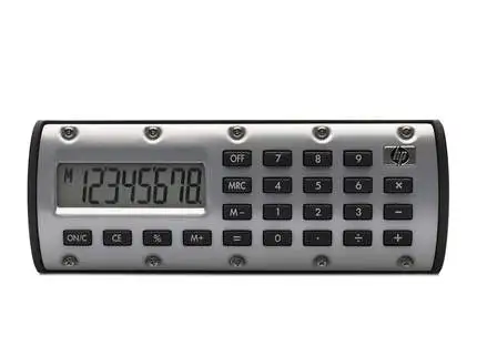 Мини-калькулятор Hp Quick Calc милый калькулятор портативный с маленьким милым калькулятором с магнитом светодиодный карманный студенческий калькулятор - Цвет: Light grey